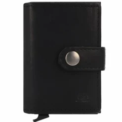 Greenburry Herrengeldbörsen Hochformat<Vintage Geldbörse RFID Schutz Leder 10 cm black