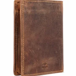 Herren Greenburry Vintage Geldbörse RFID Leder 10 cm