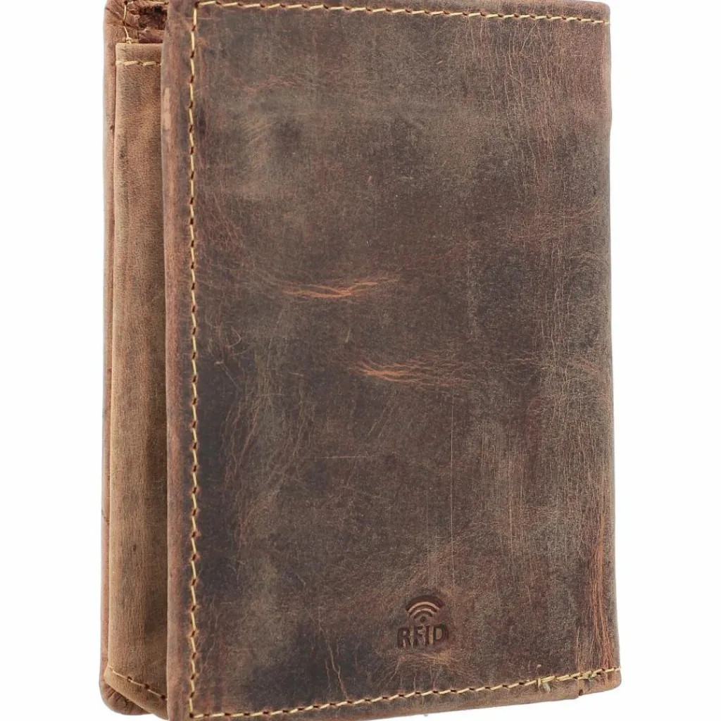 Herren Greenburry Vintage Geldbörse RFID Leder 10 cm