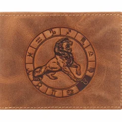 Greenburry Herrengeldbörsen Querformat<Vintage Geldbörse Leder 12 cm löwe