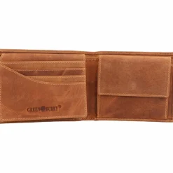 Greenburry Herrengeldbörsen Querformat<Vintage Geldbörse Leder 12 cm löwe