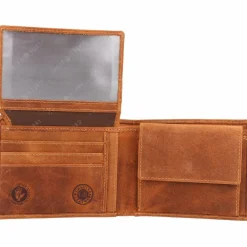 Greenburry Herrengeldbörsen Querformat<Vintage Geldbörse Leder 12 cm löwe