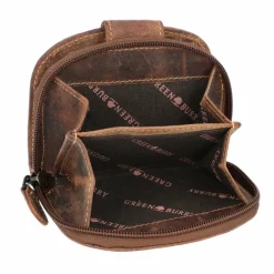 Discount Greenburry Vintage Geldbörse Leder 9 cm braun