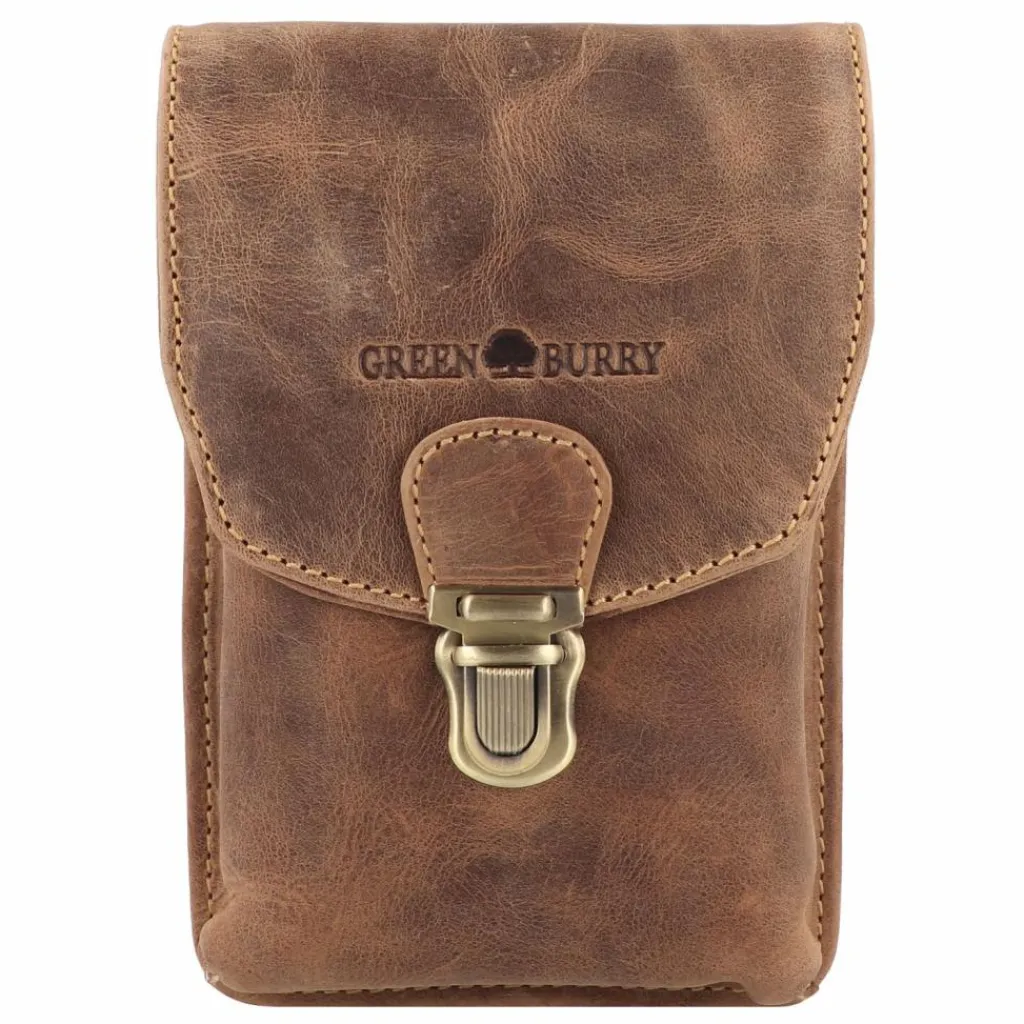 Greenburry Gürteltaschen<Vintage Gürteltasche Leder 11 cm brown