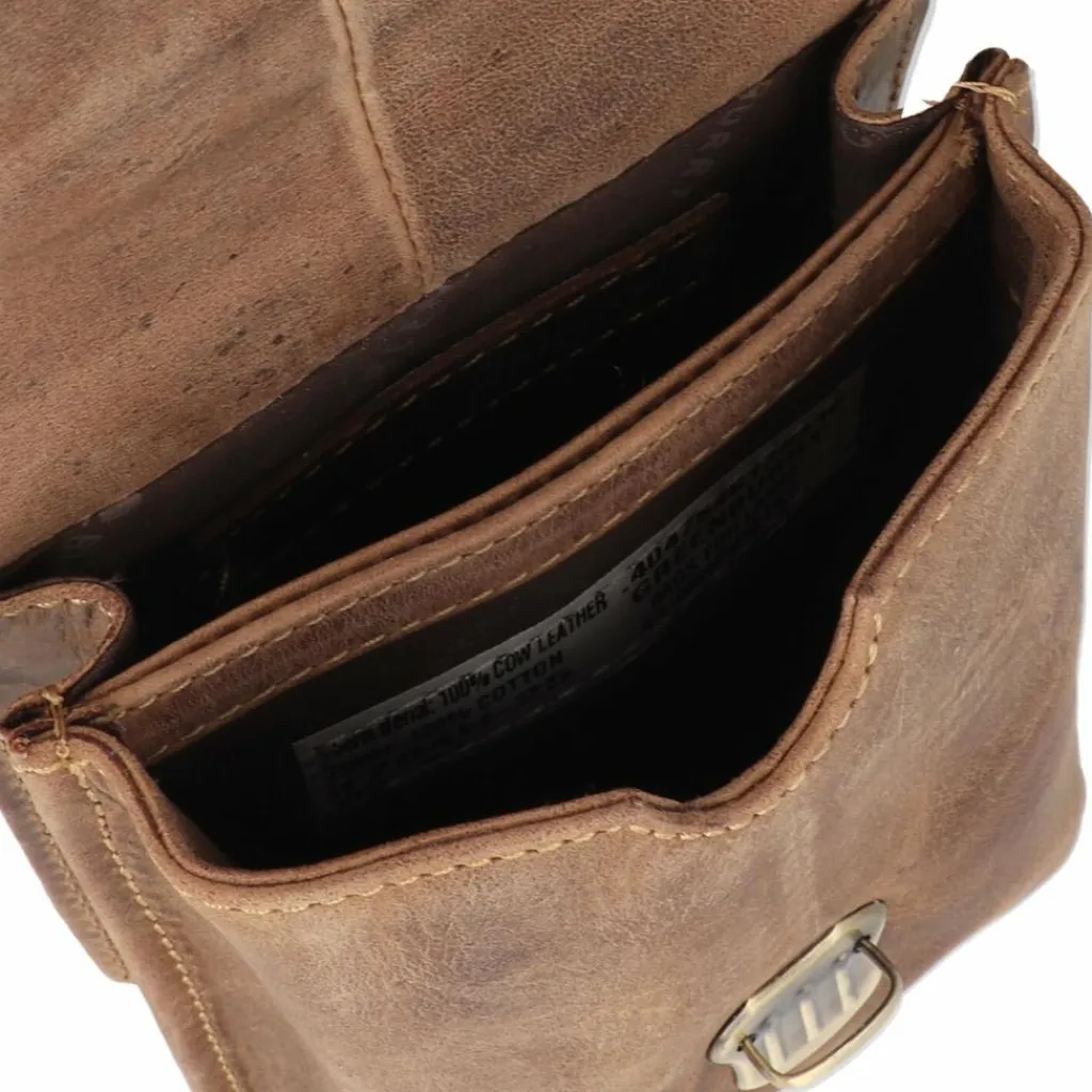 Greenburry Gürteltaschen<Vintage Gürteltasche Leder 11 cm brown