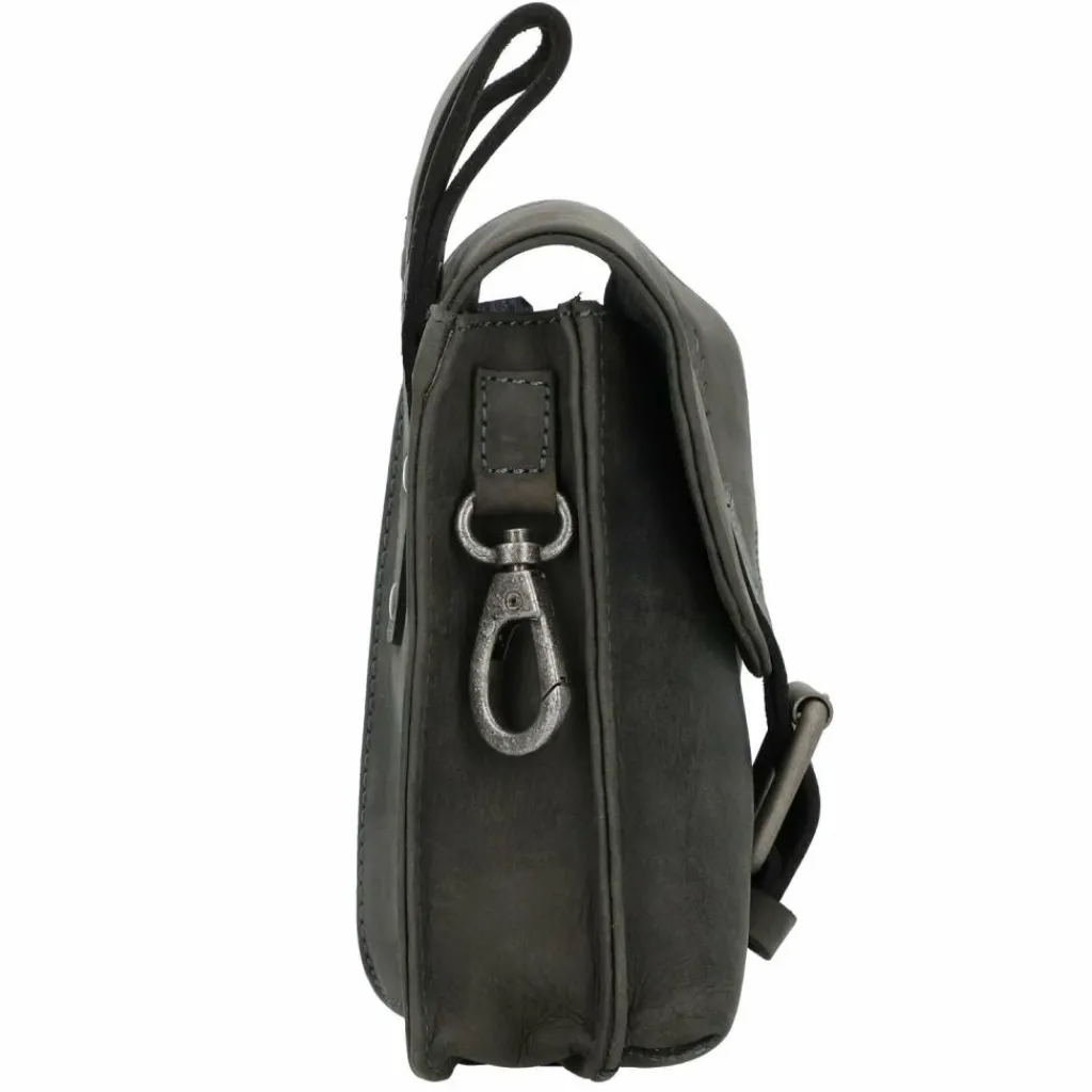 Clearance Greenburry Vintage Gürteltasche Leder 15 cm charcoal