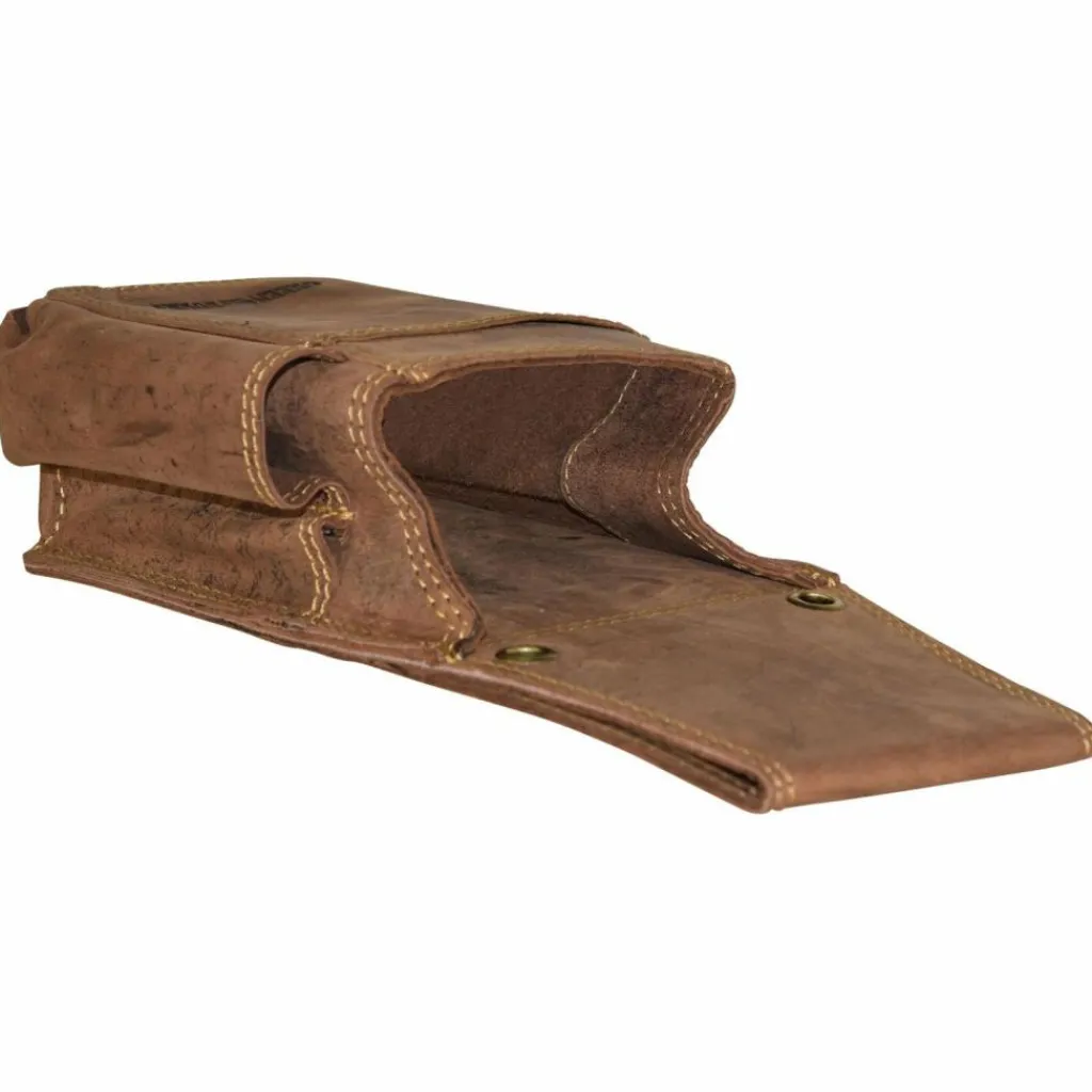 Greenburry Gürteltaschen<Vintage Gürteltasche Leder 14,5 cm braun