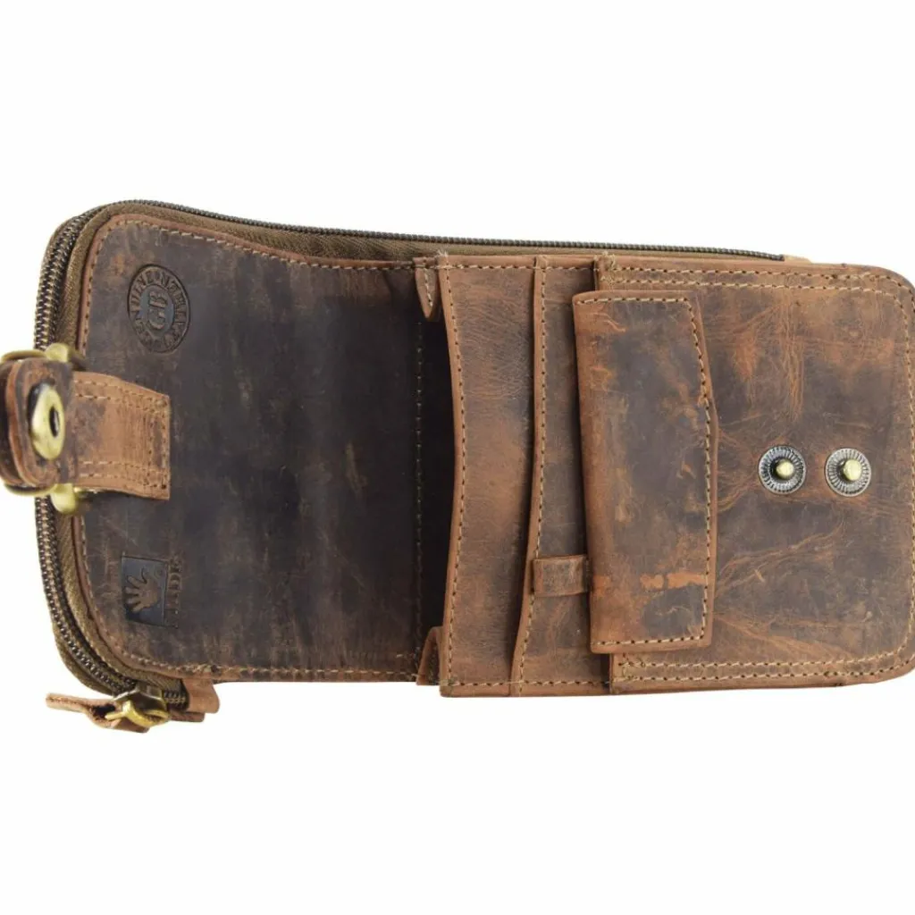 Greenburry Gürteltaschen<Vintage Gürteltasche Leder 14,5 cm braun