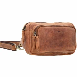 Clearance Greenburry Vintage Gürteltasche Leder 20 cm brown