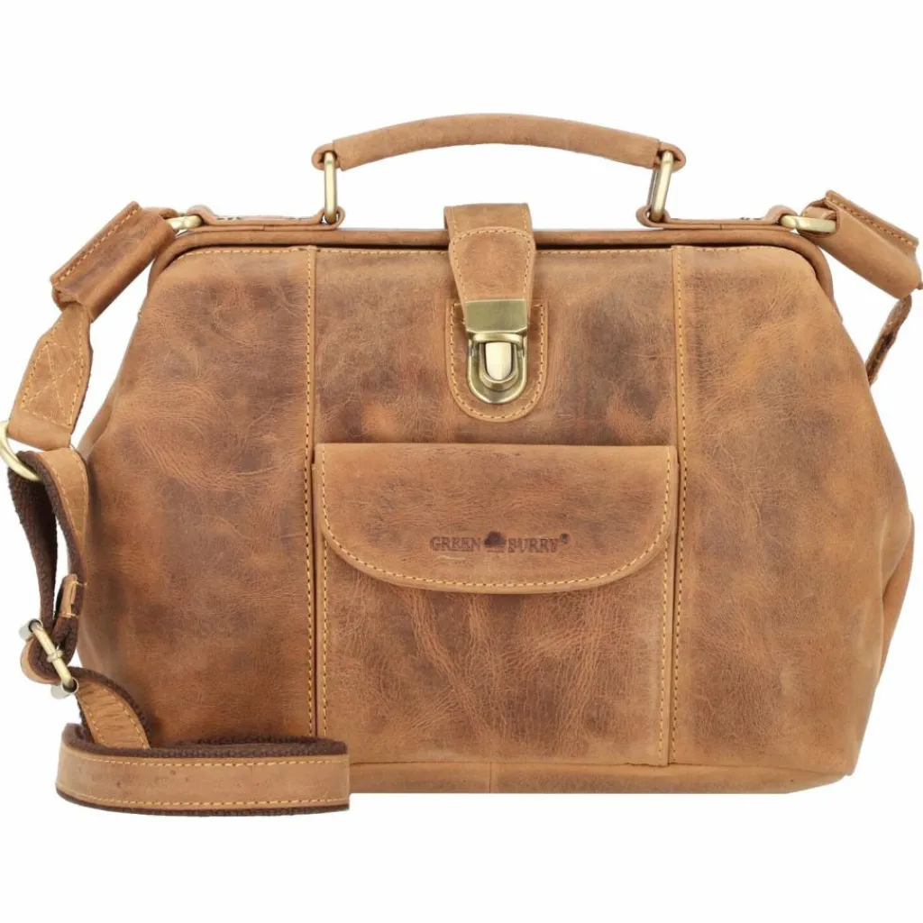 Greenburry Henkeltaschen<Vintage Handtasche Leder 31 cm brown