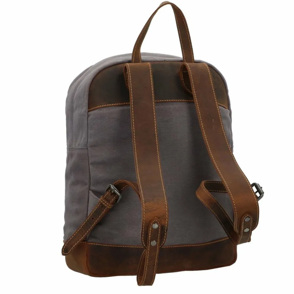 Greenburry Vintage Hemp Rucksack 35 cm light grey