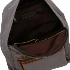 Greenburry Daypacks<Vintage Hemp Rucksack 36 cm light grey