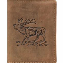 Herren Greenburry Vintage Hirsch Geldbörse Hirsch Leder 9,5 cm
