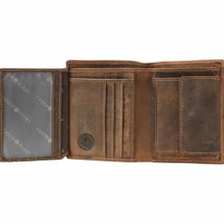 Herren Greenburry Vintage Hirsch Geldbörse Hirsch Leder 9,5 cm