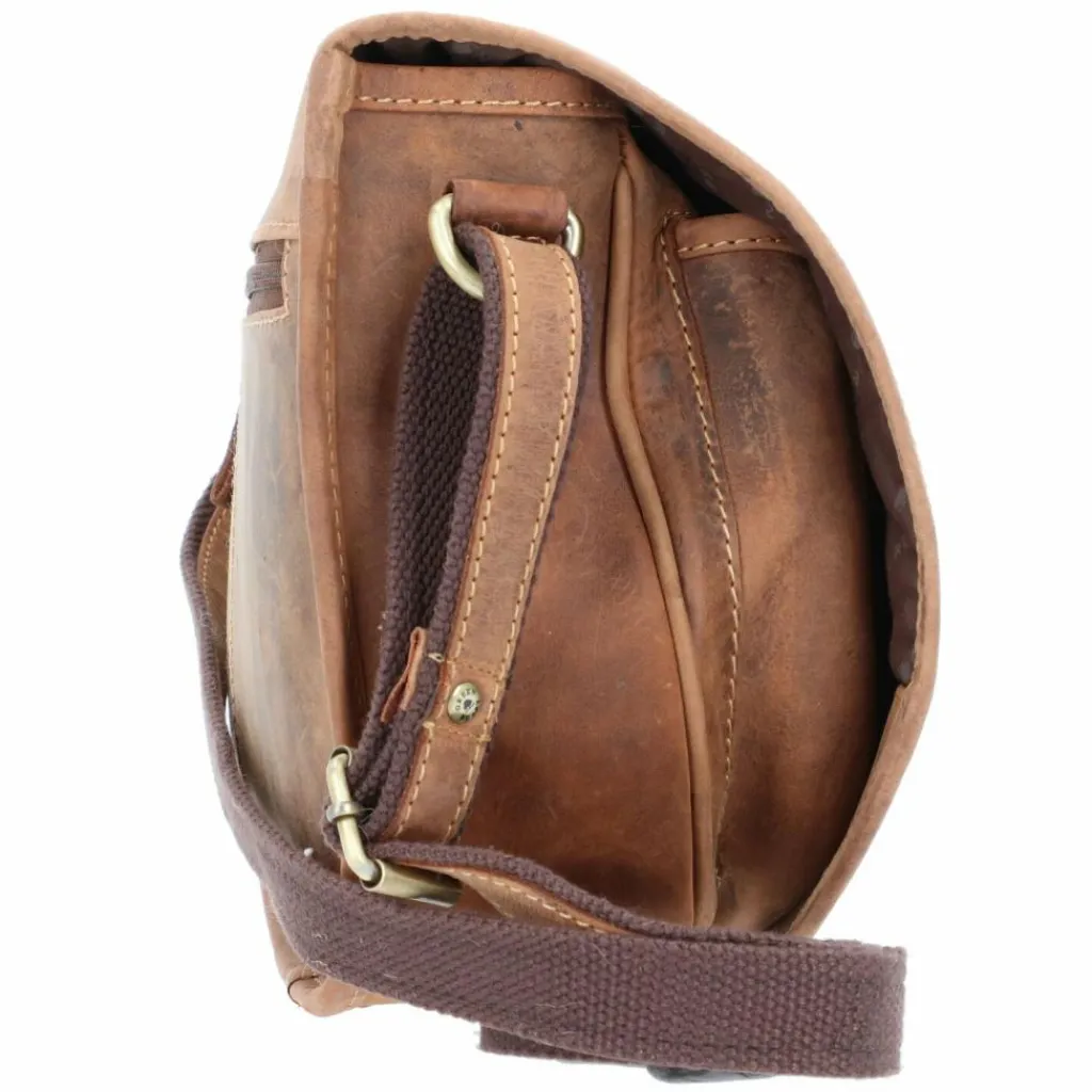 Greenburry Vintage Hunting Bag Umhängetasche Leder 30 cm