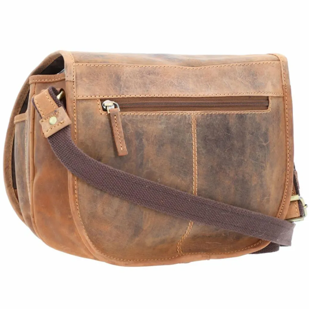 Greenburry Vintage Hunting Bag Umhängetasche Leder 30 cm