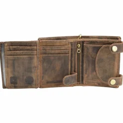 Herren Greenburry Vintage Indian Geldbörse Leder 10 cm