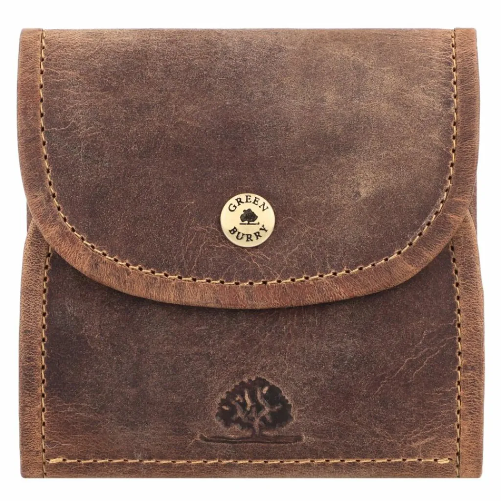 New Greenburry Vintage Jagd-Patronentasche Leder 11 cm brown