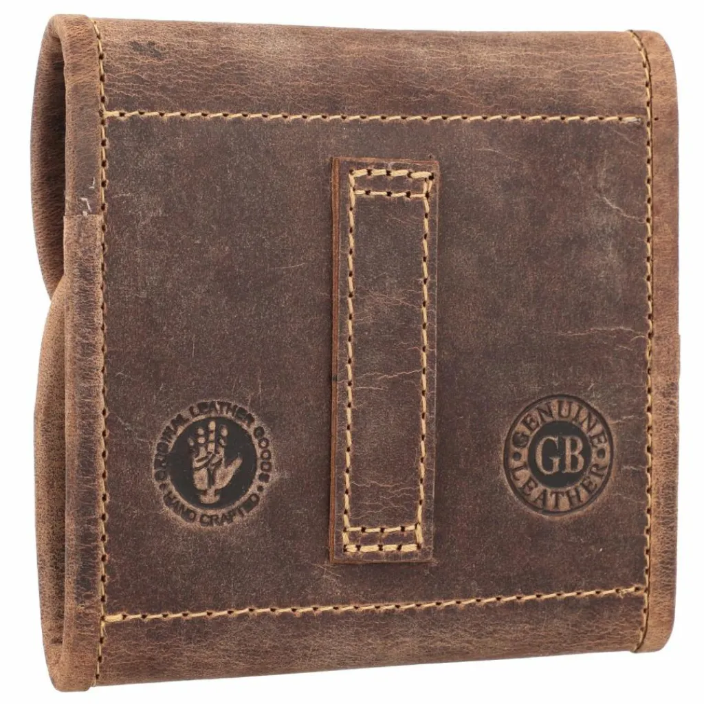 New Greenburry Vintage Jagd-Patronentasche Leder 11 cm brown