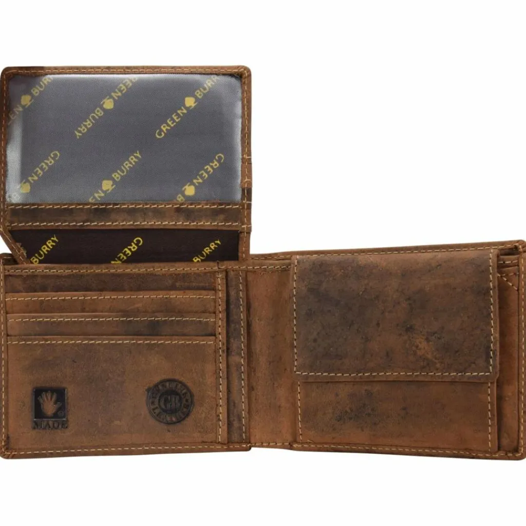 Online Greenburry Vintage Keiler Geldbörse Leder 12 cm braun