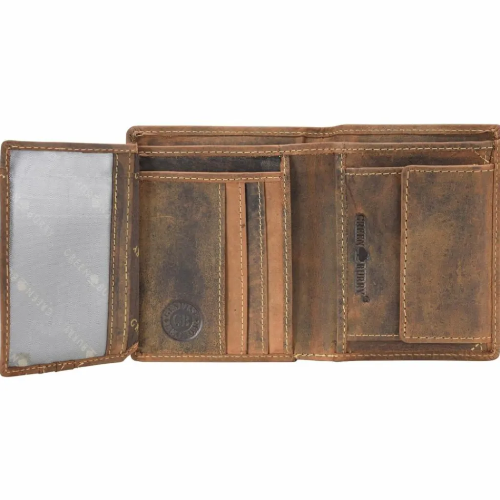 Herren Greenburry Vintage Keiler Geldbörse Leder 9,5 cm