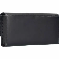 Greenburry Herrengeldbörsen Querformat|Damengeldbörsen Querformat<Vintage Kellnerbörse Leder 18 cm black