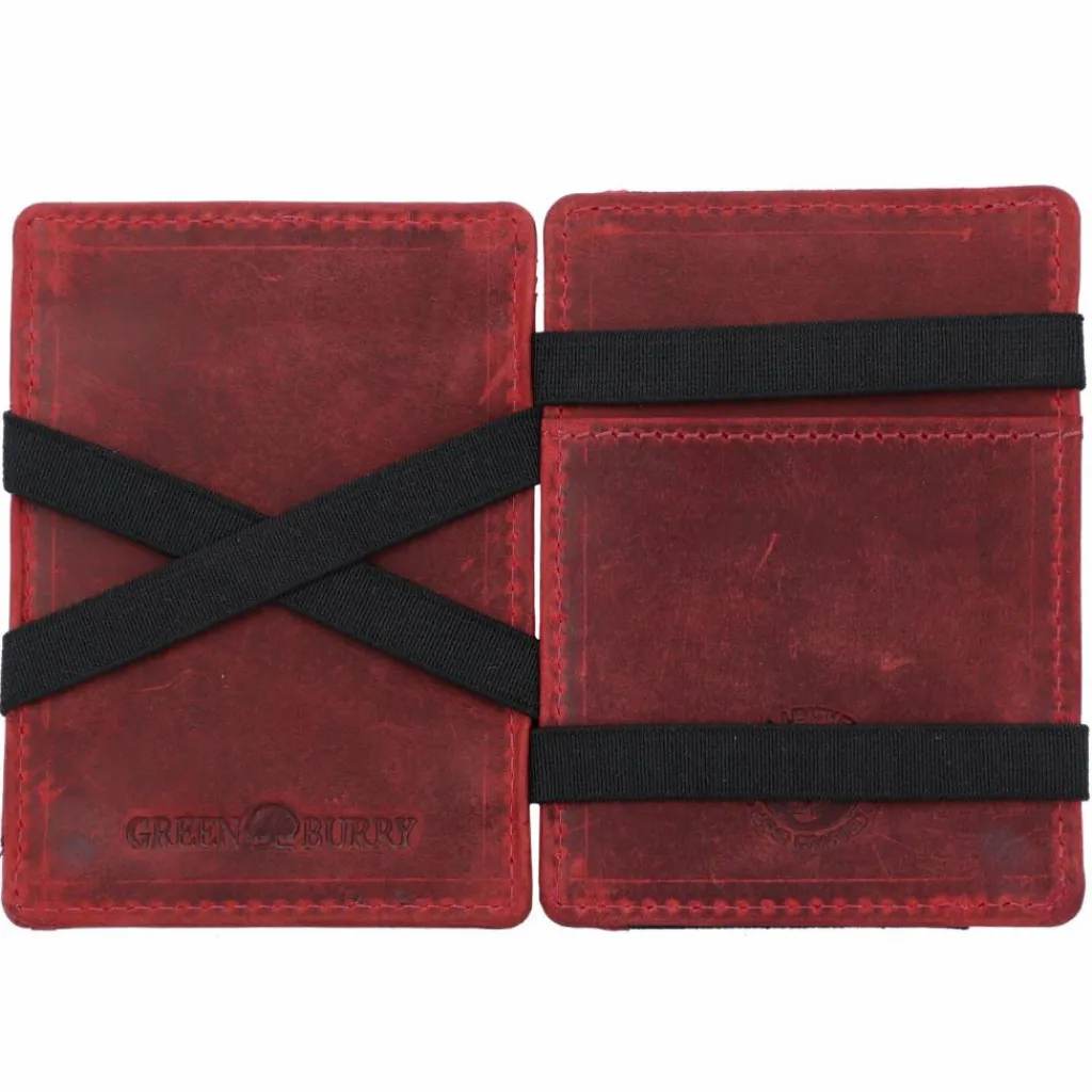 Hot Greenburry Vintage Magic Geldbörse RFID Leder 10 cm rusty red