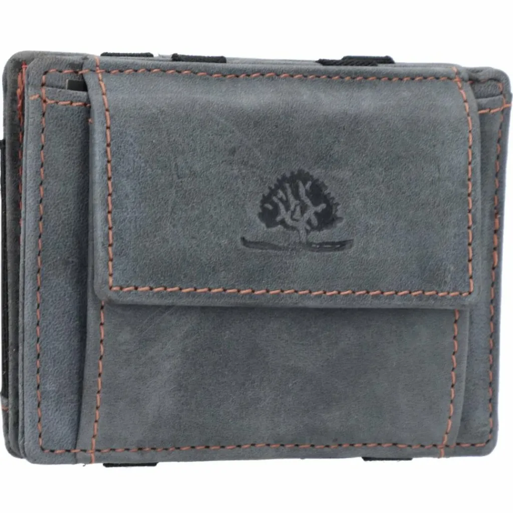 Outlet Greenburry Vintage Magic Geldbörse RFID Leder 10 cm steel blue
