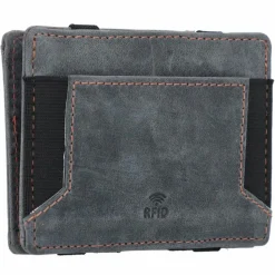 Outlet Greenburry Vintage Magic Geldbörse RFID Leder 10 cm steel blue