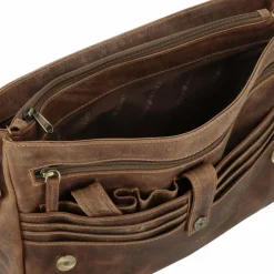 Greenburry Messenger Bags|Laptoptaschen<Vintage Messenger Leder 34 cm brown