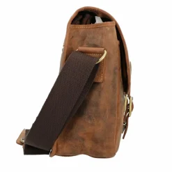 Sale Greenburry Vintage Messenger Leder 34 cm braun