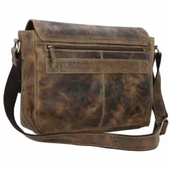Clearance Greenburry Vintage Messenger Leder 40 cm Laptopfach brown