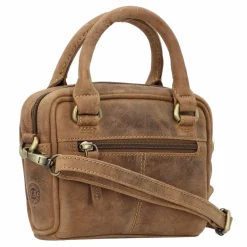 Outlet Greenburry Vintage Mini Bag Handtasche Leder 18 cm brown