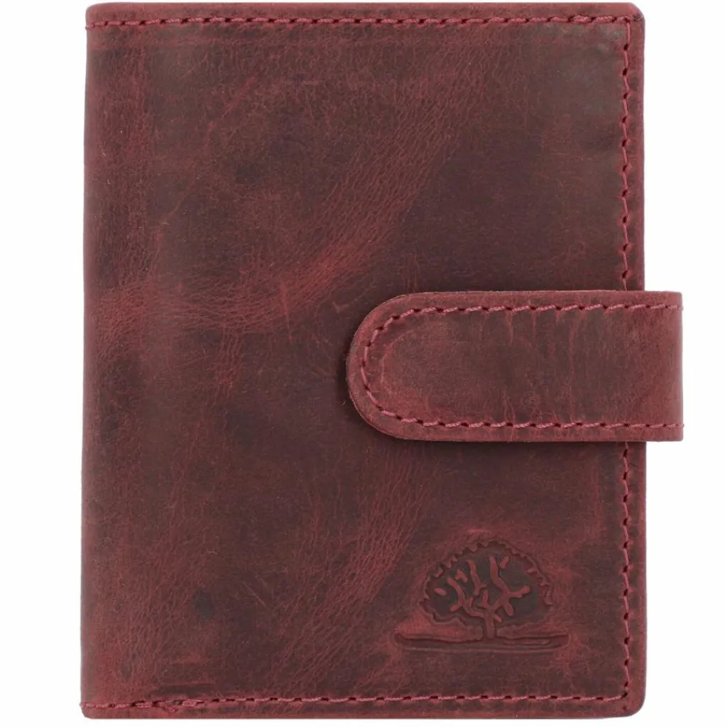Greenburry Herrengeldbörsen Hochformat<Vintage Original Geldbörse RFID Leder 8 cm rusty red