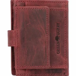 Greenburry Herrengeldbörsen Hochformat<Vintage Original Geldbörse RFID Leder 8 cm rusty red
