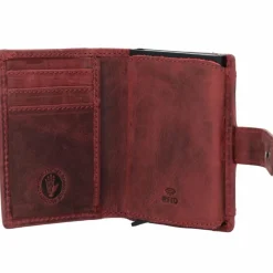 Greenburry Herrengeldbörsen Hochformat<Vintage Original Geldbörse RFID Leder 8 cm rusty red