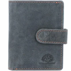 Greenburry Herrengeldbörsen Hochformat<Vintage Original Geldbörse RFID Leder 8 cm steel blue-orange