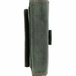 Greenburry Herrengeldbörsen Hochformat<Vintage Original Geldbörse RFID Leder 8 cm green-orange