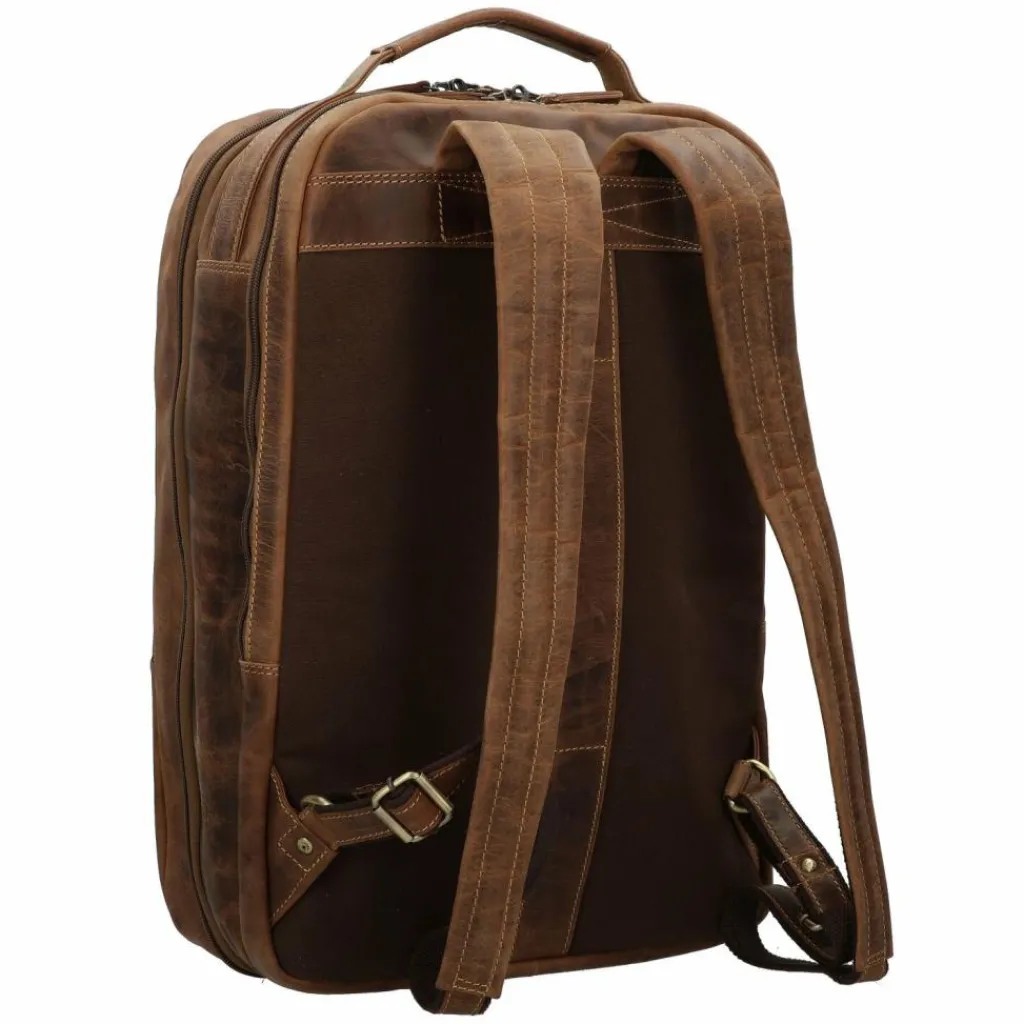 Greenburry Lederrucksäcke|Business-Rucksäcke<Vintage Reiserucksack Leder 48 cm Laptopfach brown