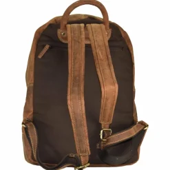 Greenburry Lederrucksäcke|Business-Rucksäcke<Vintage Retro Rucksack Leder 42 cm Laptopfach braun