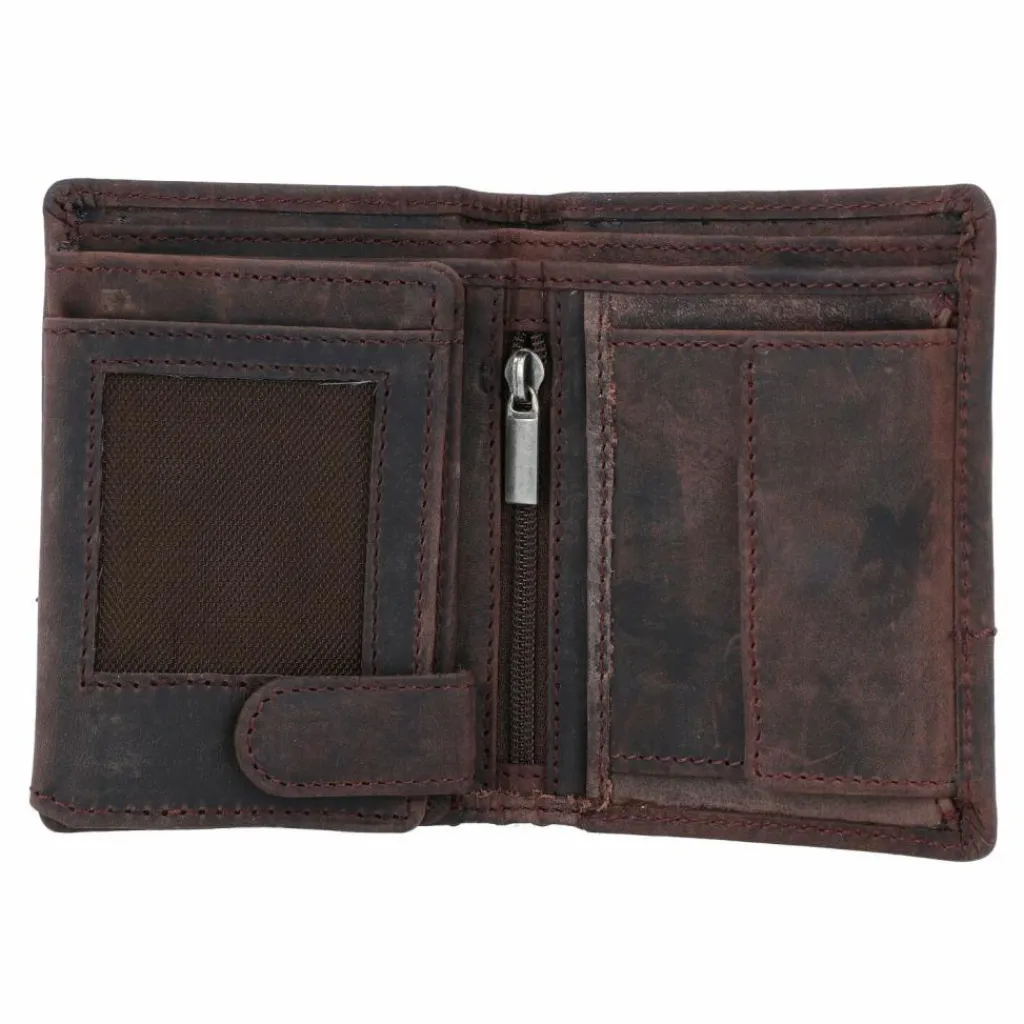 Herren Greenburry Vintage Revival Geldbörse Leder 8,5 cm