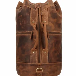New Greenburry Vintage Rucksack Leder 48 cm braun