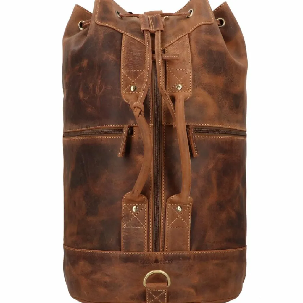 New Greenburry Vintage Rucksack Leder 48 cm braun