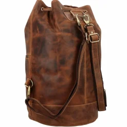 New Greenburry Vintage Rucksack Leder 48 cm braun