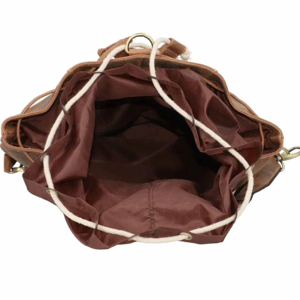 New Greenburry Vintage Rucksack Leder 48 cm braun