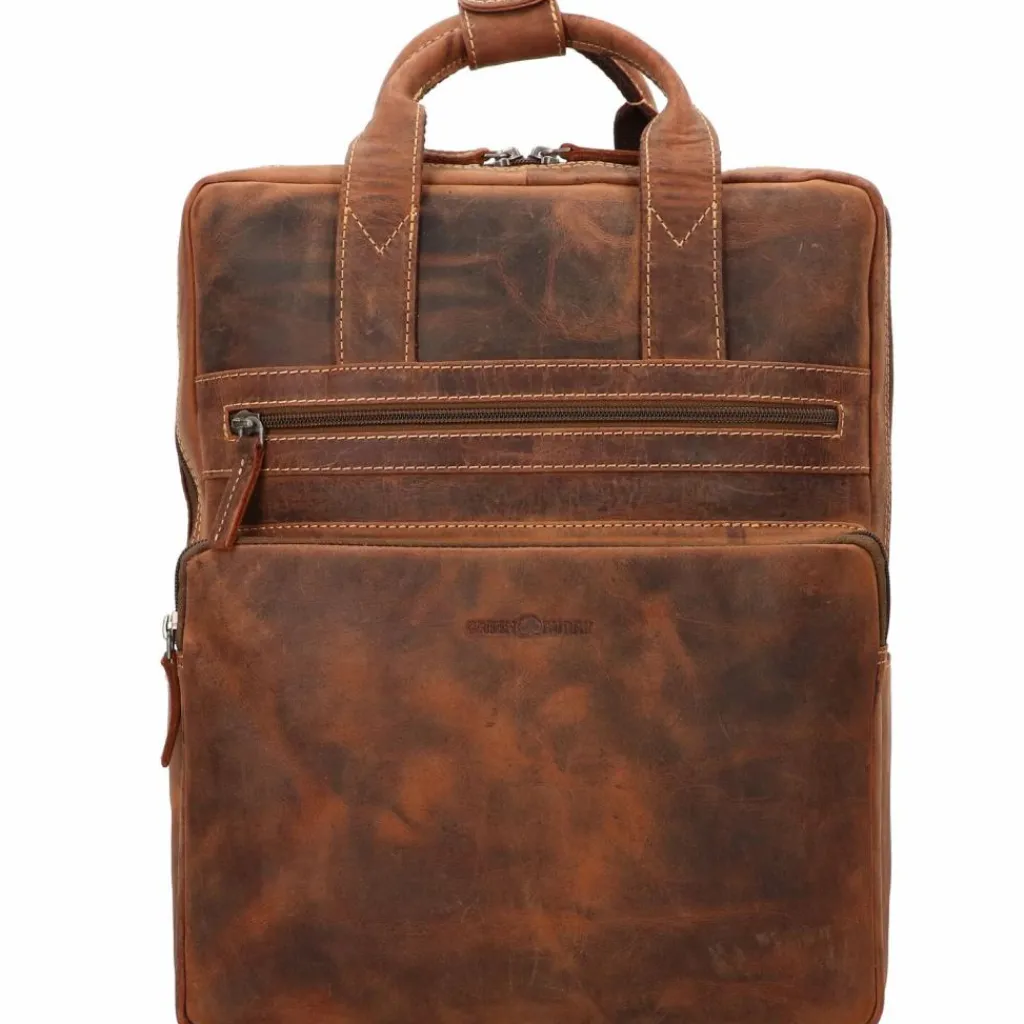 Greenburry Lederrucksäcke|Daypacks<Vintage Rucksack Leder 38 cm Laptopfach braun