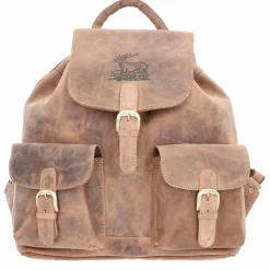 Greenburry Daypacks|Lederrucksäcke<Vintage Rucksack Leder 40 cm brown