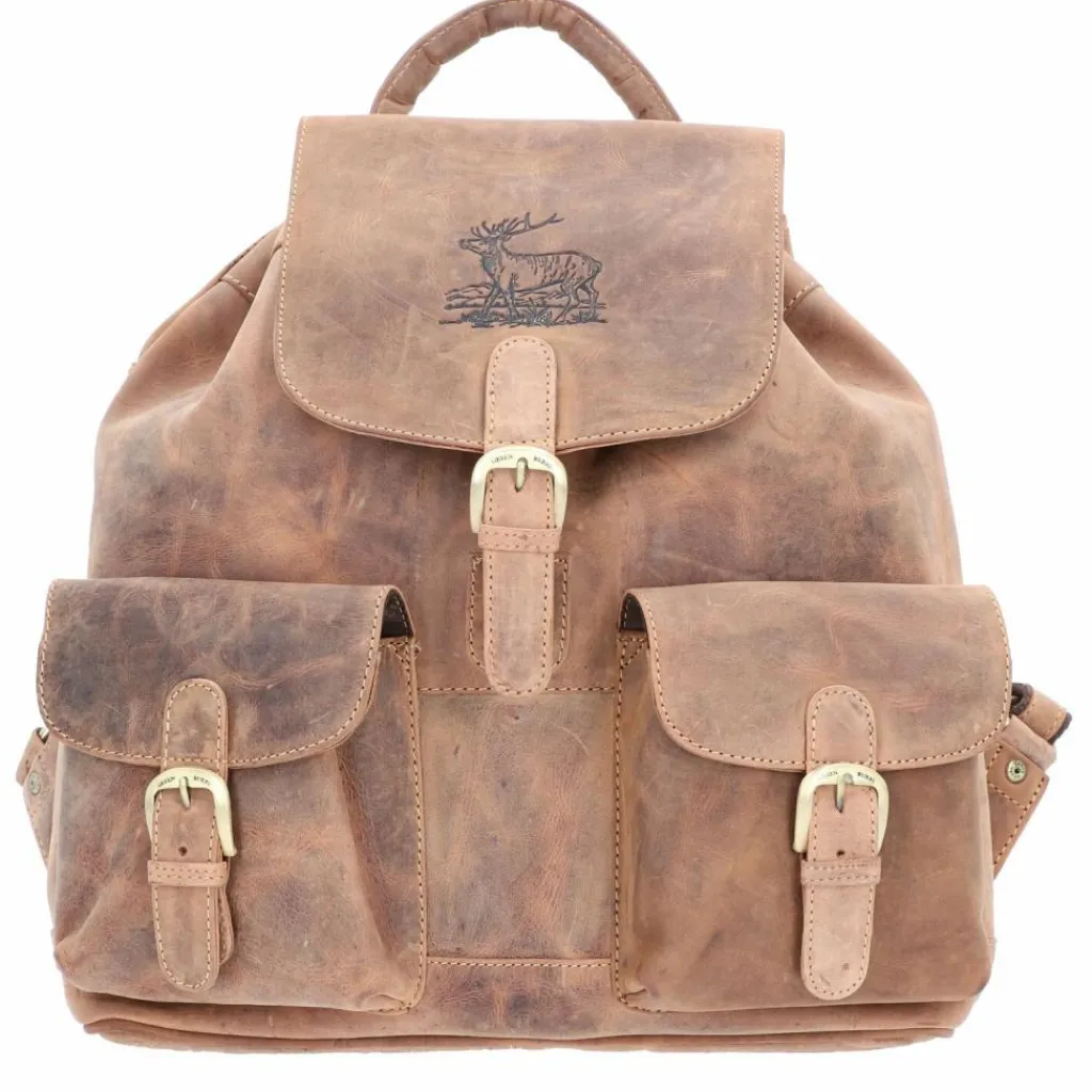 Greenburry Daypacks|Lederrucksäcke<Vintage Rucksack Leder 40 cm brown