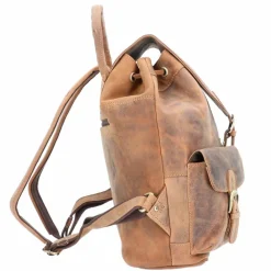 Greenburry Daypacks|Lederrucksäcke<Vintage Rucksack Leder 40 cm brown
