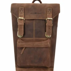 Discount Greenburry Vintage Rucksack Leder 42 cm Laptopfach brown